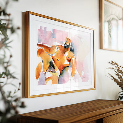 Bear Figure in Restful Repose - Art Print Artist Brenden Sanborn