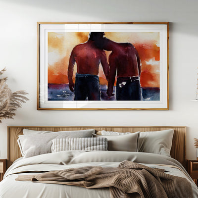 Leaning into Love Under Open Skies – Art Print Artist Brenden Sanborn