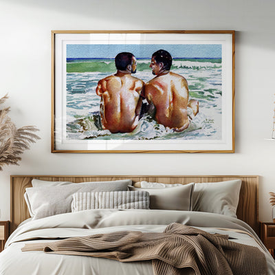 One Last Summer Swim - Art Print Artist Brenden Sanborn