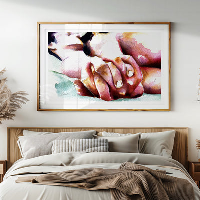 Fingers Interlaced in Love – Art Print Artist Brenden Sanborn