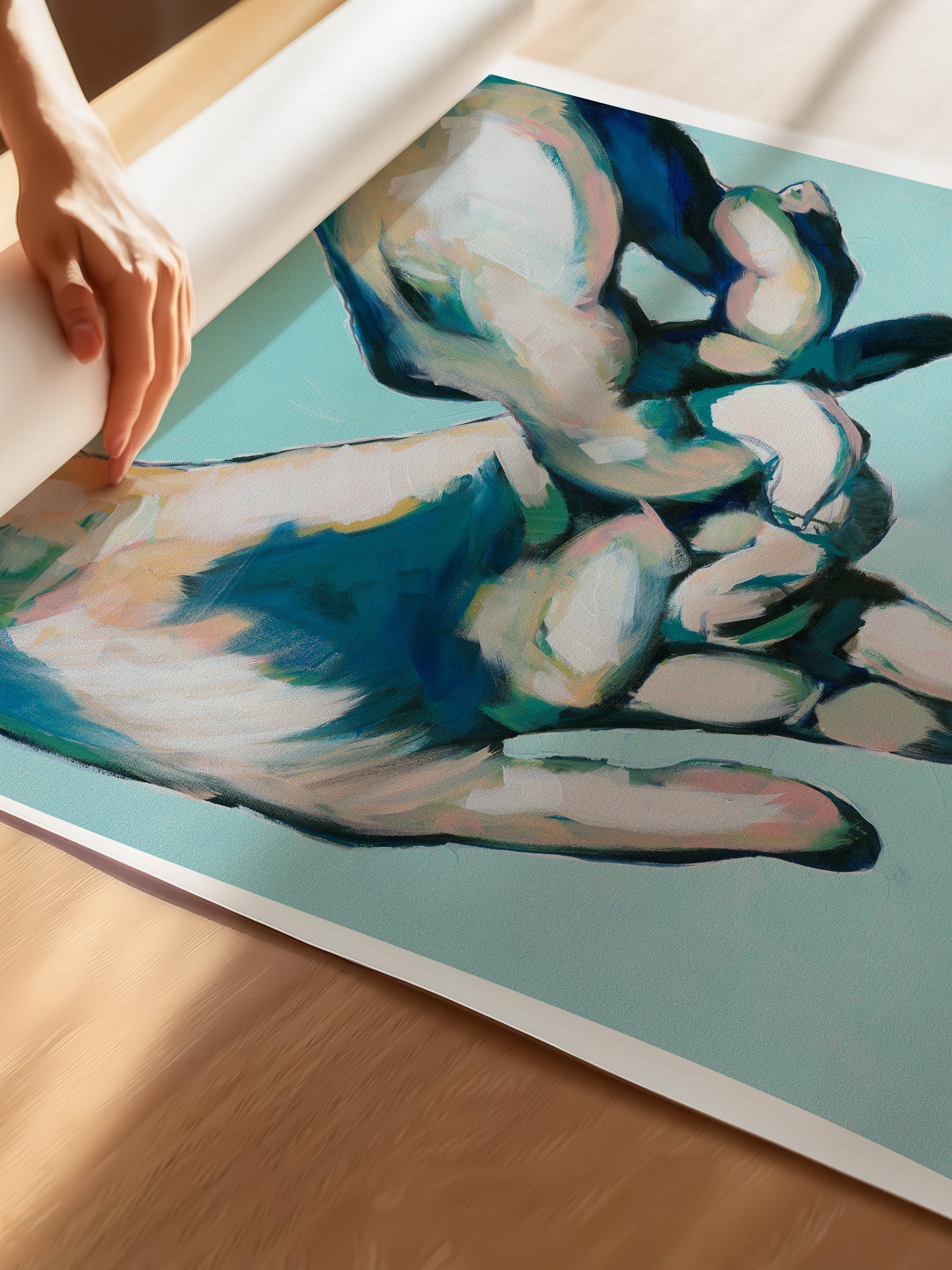 male figure art print Forever Love by Brenden Sanborn