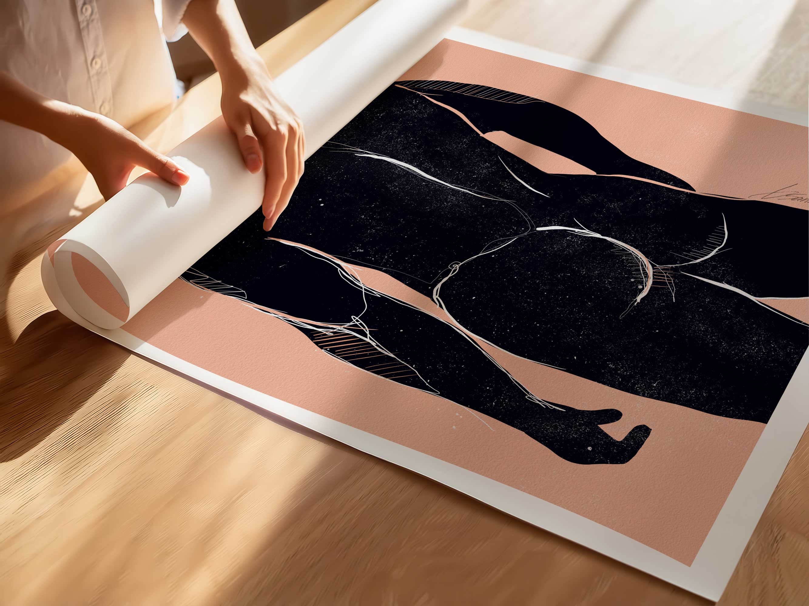 Midnight Contours – Art Print