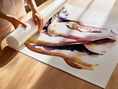 Wrapped in Warmth and Desire – Art Print Artist Brenden Sanborn