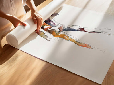 Back Arched with Sensual Booty in Motion - Art Print Artist Brenden Sanborn