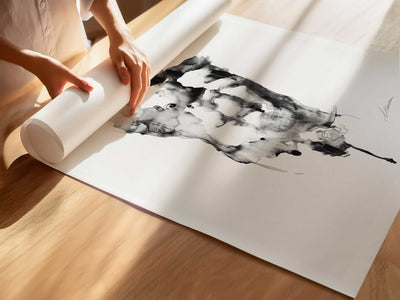 Fading Figure in Ink – Art Print Artist Brenden Sanborn