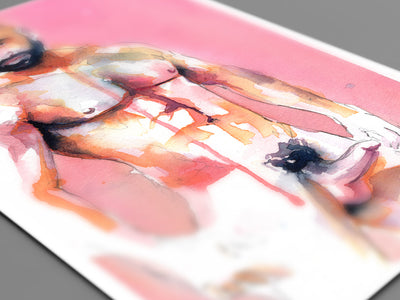 Sweet Tension – 6x9" Original Watercolor Artist Brenden Sanborn