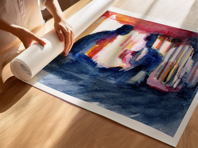 Shadows in the Glow of Midnight Conversations - Art Print Artist Brenden Sanborn