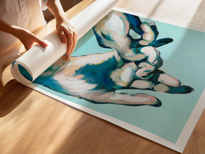 Forever Love - Men Holding Hands - Art Print Artist Brenden Sanborn