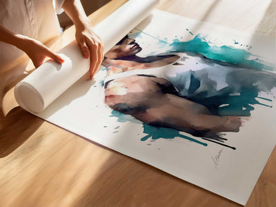Drifting Thoughts in Blue – Art Print Artist Brenden Sanborn