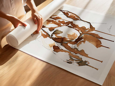 Booty in Coffee Drips – Art Print Artist Brenden Sanborn