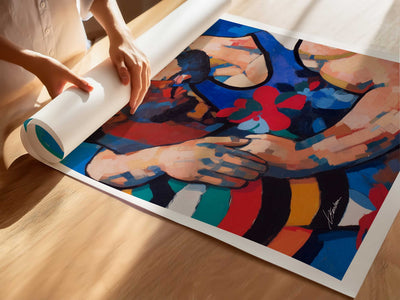 In Your Arms Two Men in Love – Art Print Artist Brenden Sanborn
