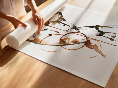 Curved Torso Wrapped in Circles - Art Print Artist Brenden Sanborn