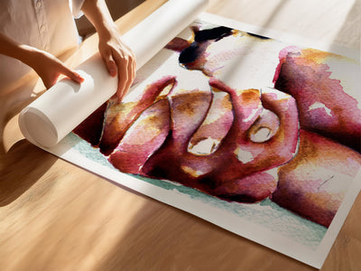 Fingers Interlaced in Love – Art Print Artist Brenden Sanborn