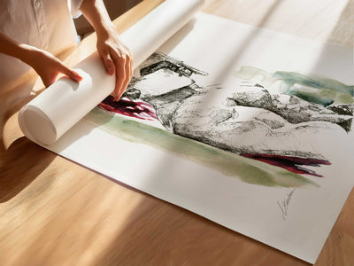 The Warrior’s Quiet Strength – Art Print Artist Brenden Sanborn