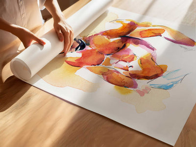Sunset Body and Downcast Eyes – Art Print Artist Brenden Sanborn