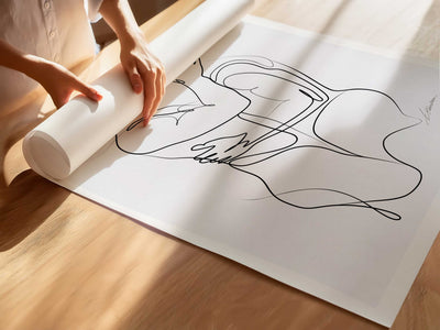 Male Lovers in One Line – Art Print Artist Brenden Sanborn