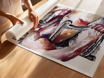 The Ease of His Gaze – Art Print Artist Brenden Sanborn