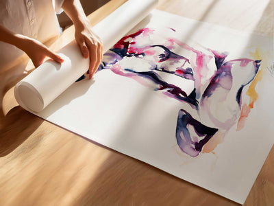 Kneeling in Quiet – Art Print Artist Brenden Sanborn