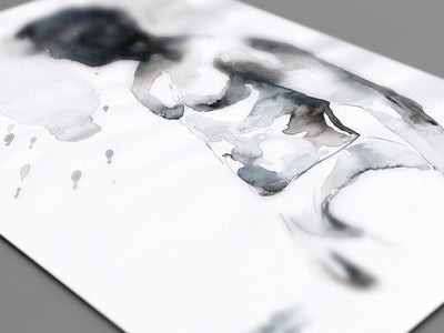 Deep Within the Shadows - 9x12" Original Watercolor Painting Artist Brenden Sanborn