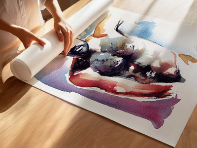 Confident Gaze in Color – Art Print Artist Brenden Sanborn