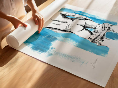 Lowered Denim and Bare Booty Skin – Art Print Artist Brenden Sanborn