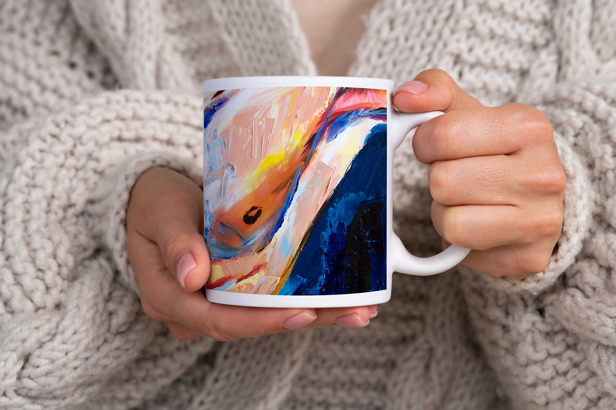 Abstract Nude Torso in Bold Strokes – 11oz & 15oz Mugs