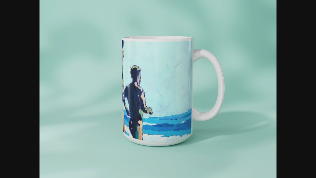 Running Nude Men on the Beach – 11oz & 15oz Mugs