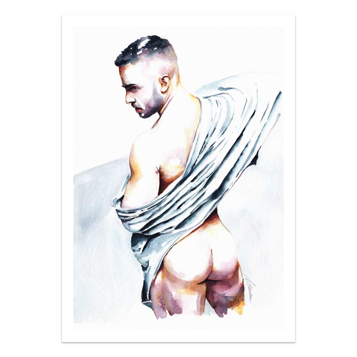 Draped in Temptation – Art Print