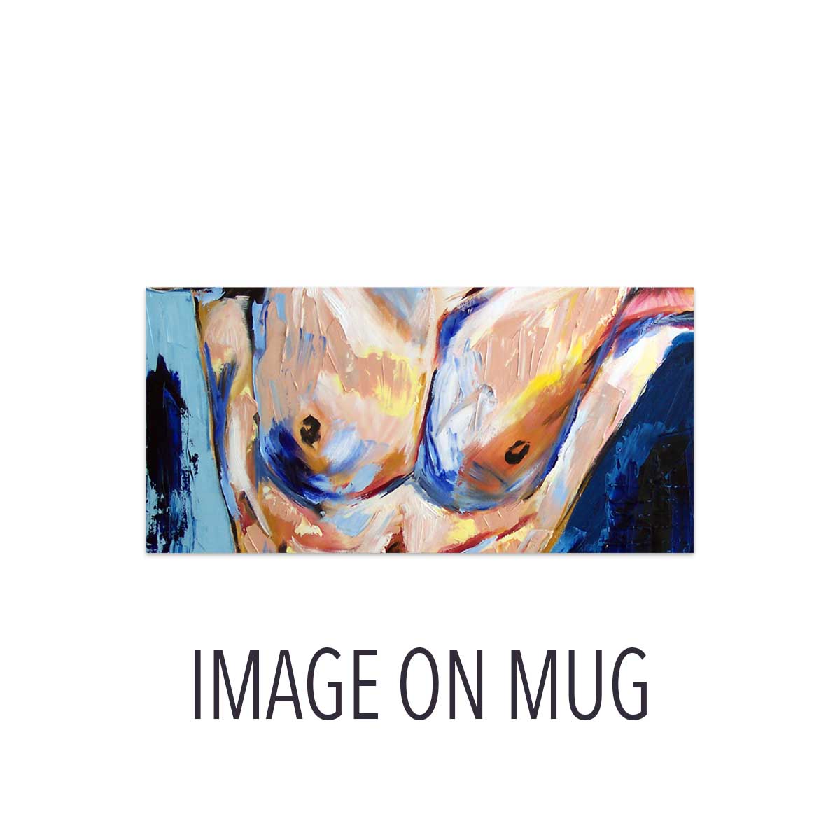 Abstract Nude Torso in Bold Strokes – 11oz & 15oz Mugs