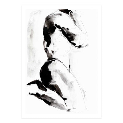 Kneel in Ink and Shadow – Art Print Artist Brenden Sanborn