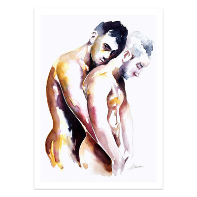 Wrapped in Warmth and Desire – Art Print Artist Brenden Sanborn