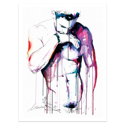 Thought and Character of Man - Drip Style - Giclee Art Print