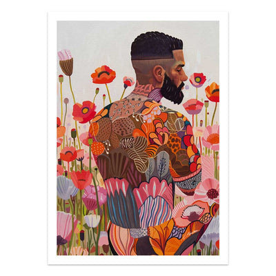 Where Flowers Meet Skin – Art Print Artist Brenden Sanborn