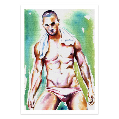 Heat After the Swim – Art Print Artist Brenden Sanborn