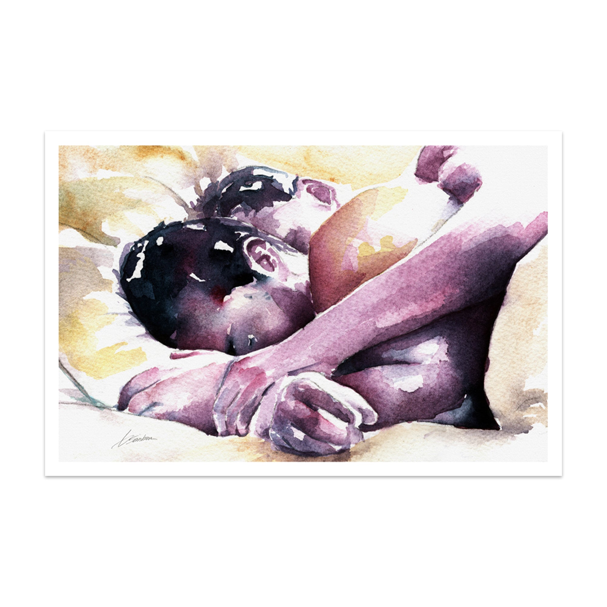 Soft Embrace in the Morning Light – Art Print