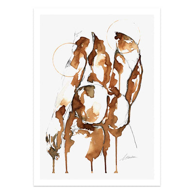 Booty in Coffee Drips – Art Print Artist Brenden Sanborn
