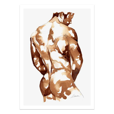 Coffee Nude Booty - Art Print Artist Brenden Sanborn