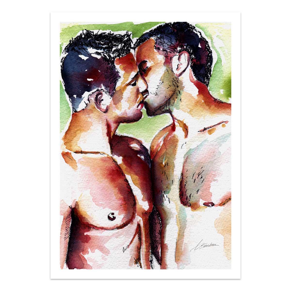 Lips Almost Touched – Art Print