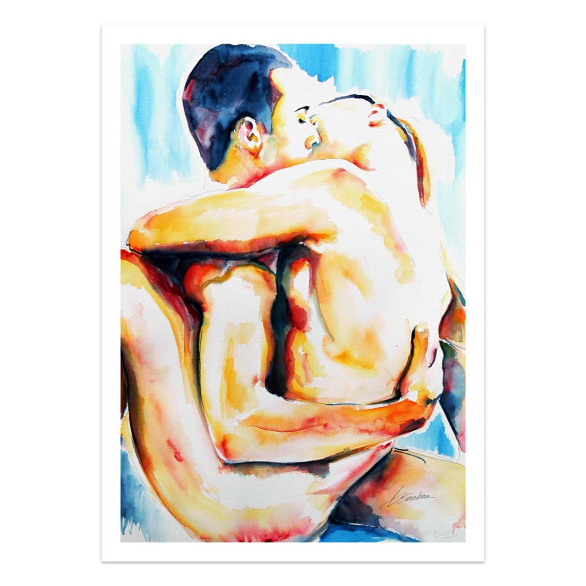 Wrapped in Passion and Warmth – Art Print