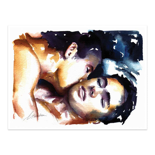 Night's Desire: Passionate Pleasure Between Two Men - Giclee Art Print
