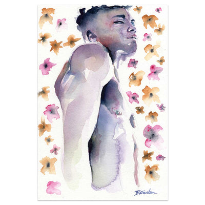 Petals and Pride – 6x9" Original Watercolor Artist Brenden Sanborn