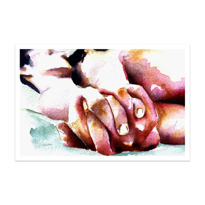 Fingers Interlaced in Love – Art Print Artist Brenden Sanborn