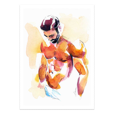 Sunset Body and Downcast Eyes – Art Print Artist Brenden Sanborn