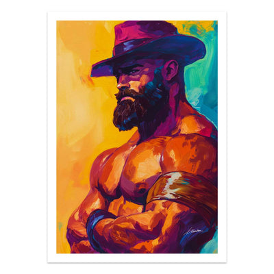 The Watchful Cowboy – Art Print Artist Brenden Sanborn