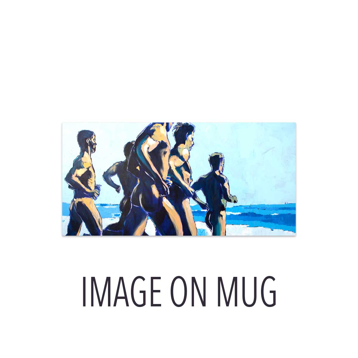 Running Nude Men on the Beach – 11oz & 15oz Mugs