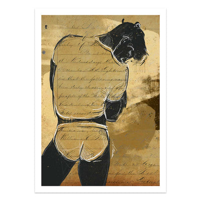 Faded Whispers on His Skin – Art Print Artist Brenden Sanborn
