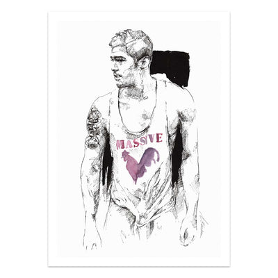 The Rooster - Art Print Artist Brenden Sanborn
