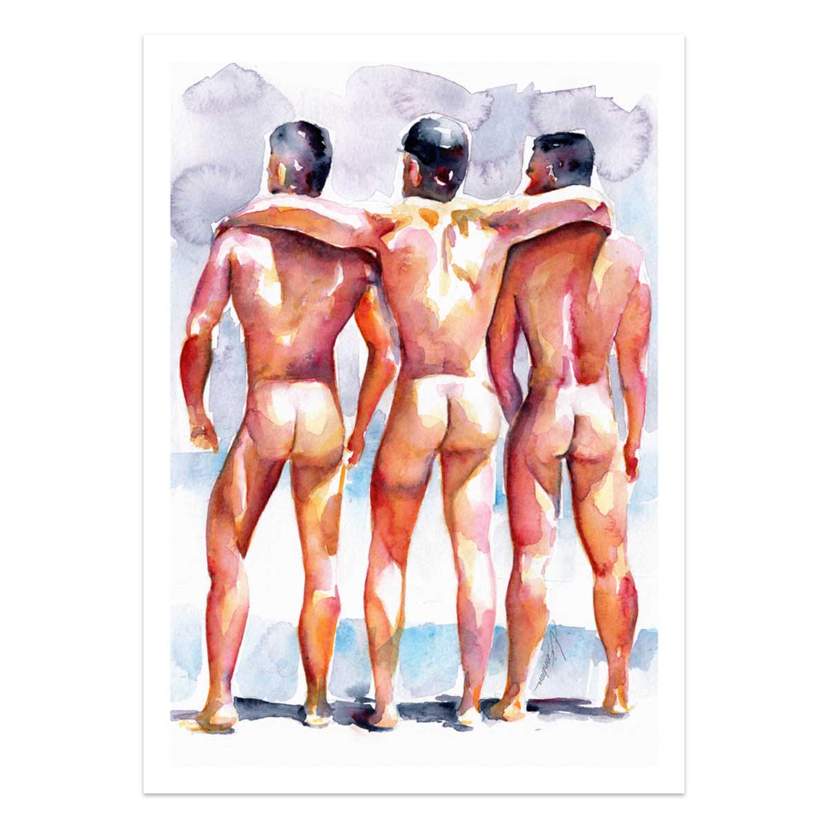 Beachside Brotherhood – Art Print