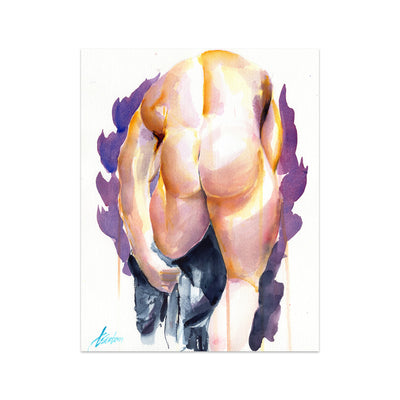 Halfway Undone – 11x14" Original Watercolor Artist Brenden Sanborn