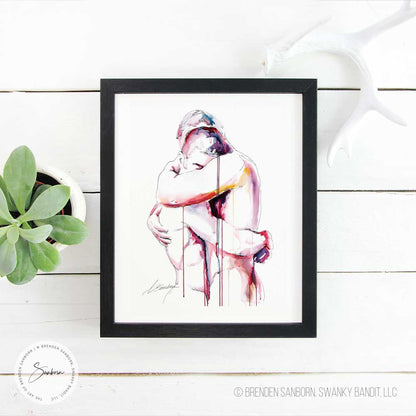 Never Let Me Go - Drip Painting - Giclee Art Print